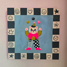 Load image into Gallery viewer, Cat Clown Original Painting
