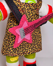 Load image into Gallery viewer, Goblin Bassist Felt Doll
