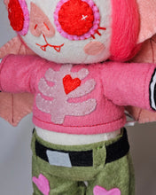 Load image into Gallery viewer, [Made to Order] Pink &amp; Green Bat Doll

