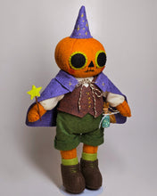 Load image into Gallery viewer, [Made to Order] Pumpkin Wizard Doll
