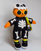 Load image into Gallery viewer, [Made to Order] Pumpkin in a Skeleton Costume Doll
