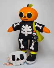Load image into Gallery viewer, [Made to Order] Pumpkin in a Skeleton Costume Doll
