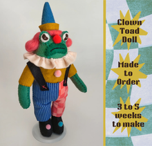 Load image into Gallery viewer, [Made to Order] Clown Toad Doll
