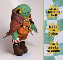 Load image into Gallery viewer, [Made to Order] Lizard Adventurer Doll
